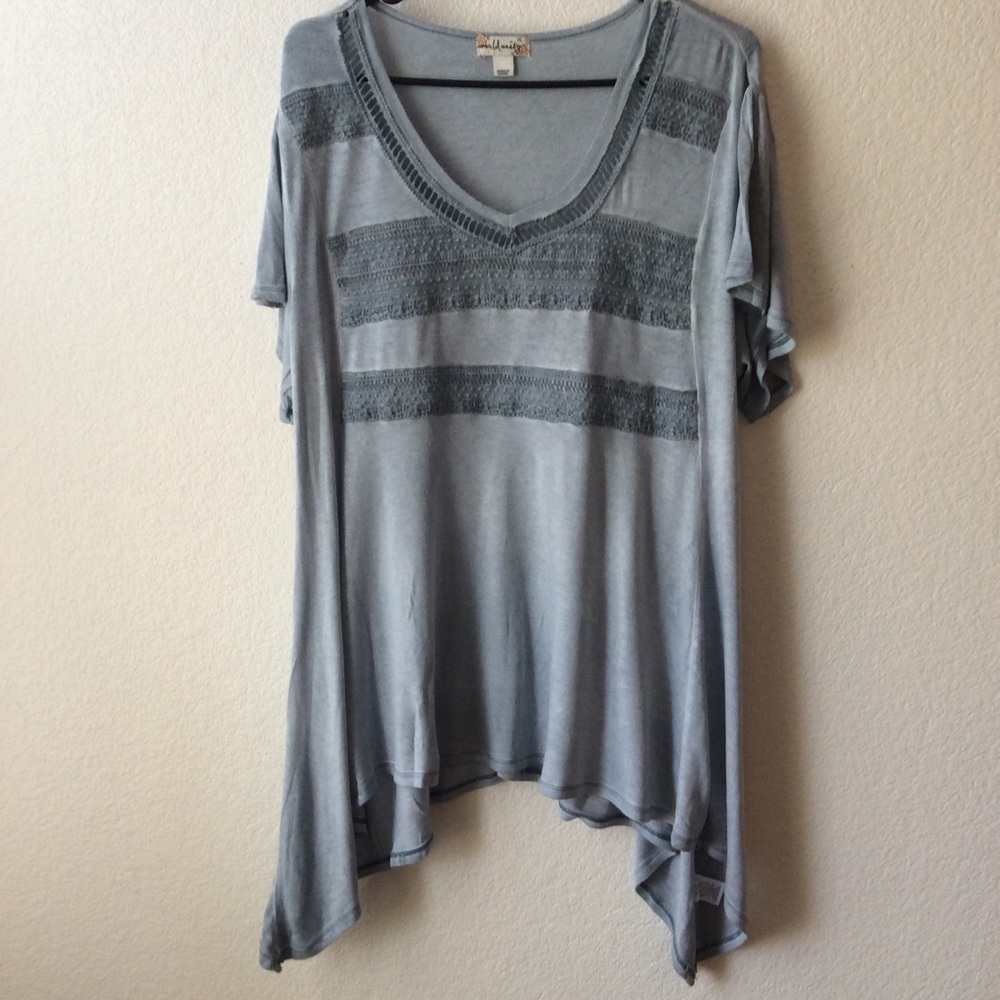 World Unity Gray Sublimation Tunic Top Sz XL #191